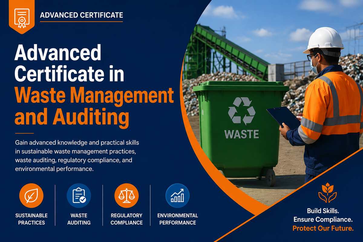 Advanced Certificate in Waste Management and Auditing