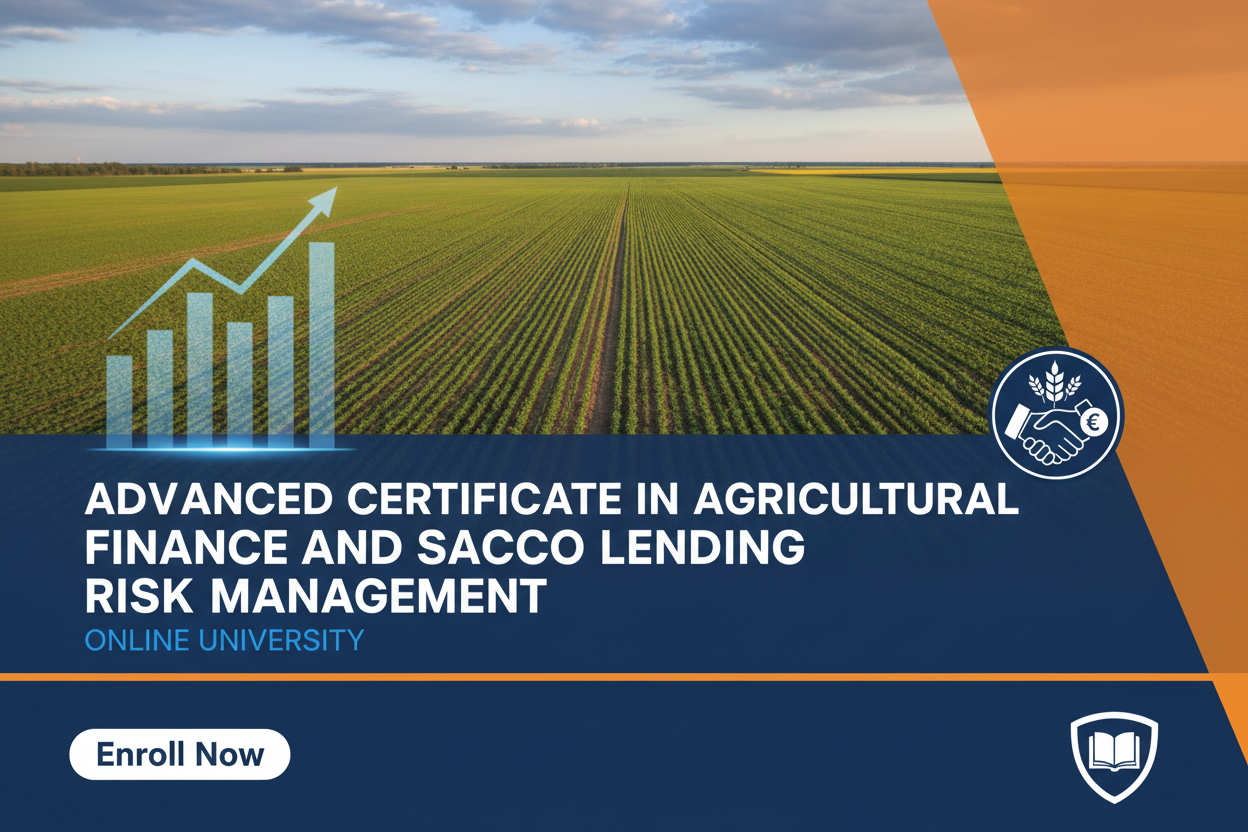 Advanced Certificate in Agricultural Finance and SACCO Lending Risk Management