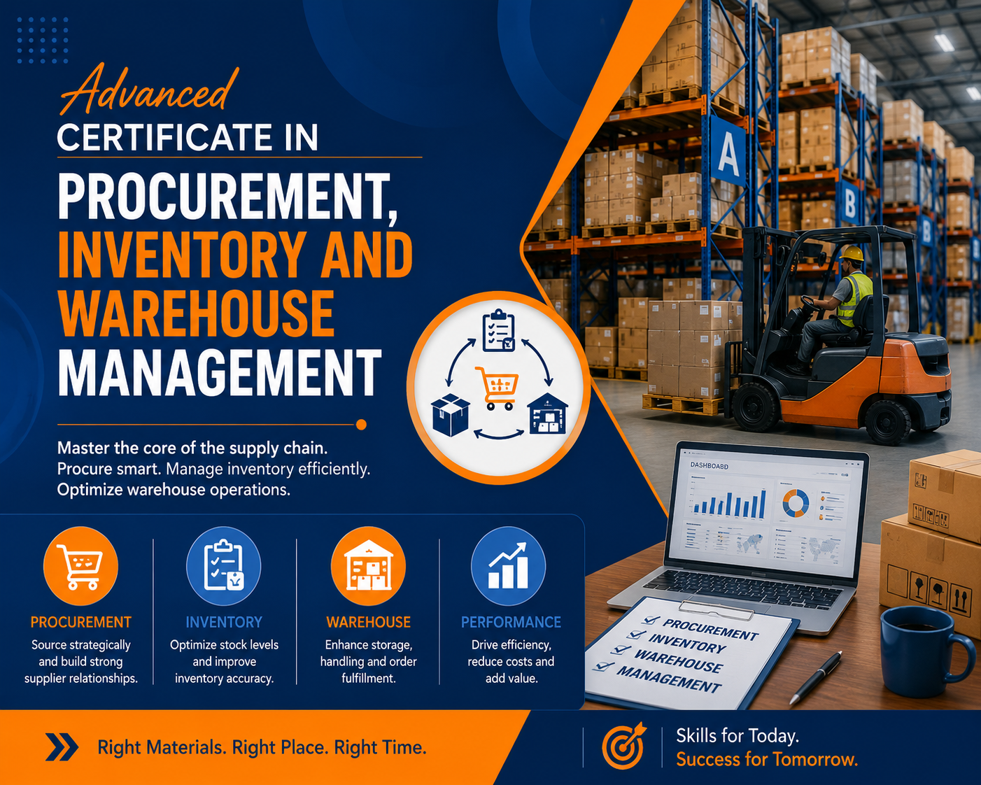 Advanced Certificate in Procurement, Inventory and Warehouse  Management