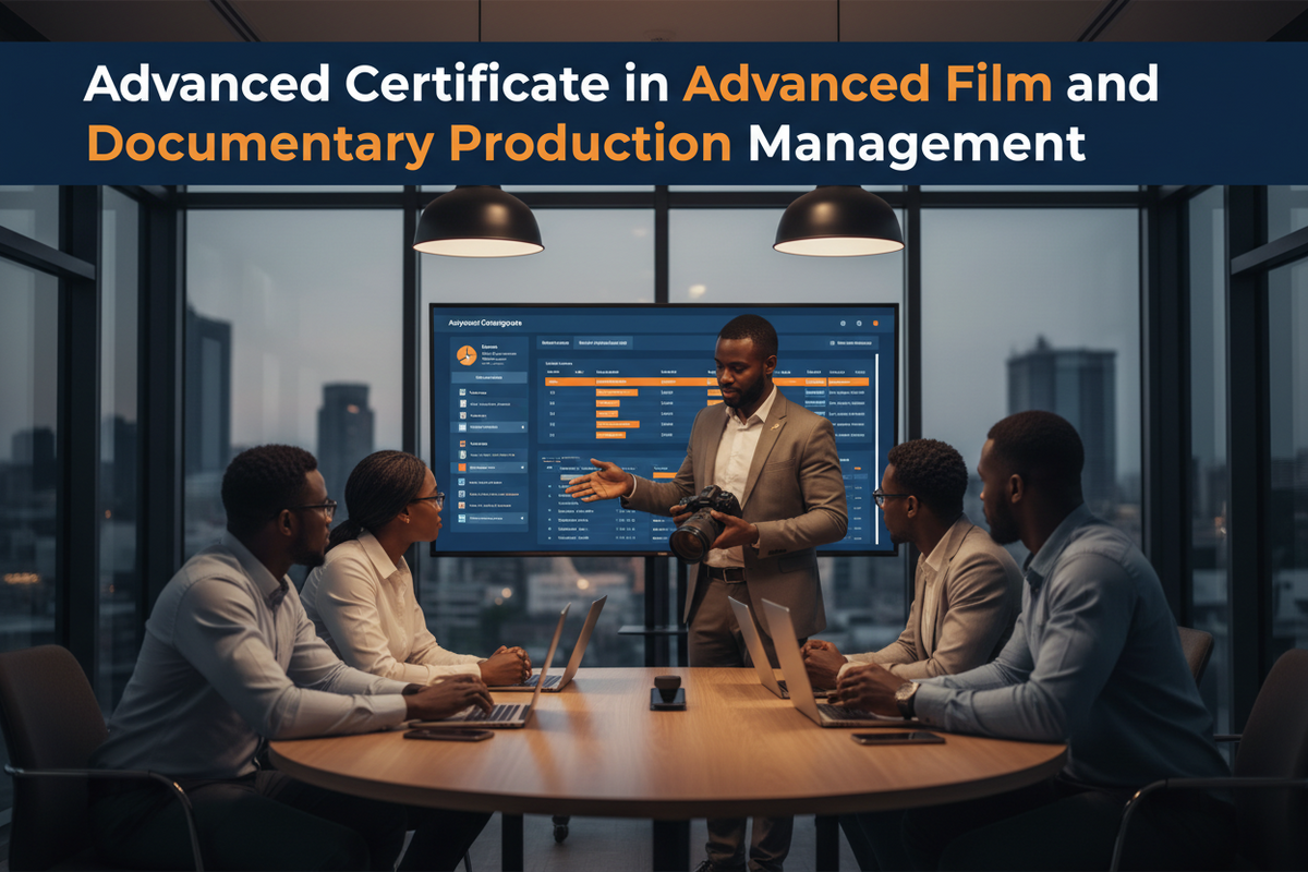 Advanced Certificate in Advanced Film and Documentary  Production Management