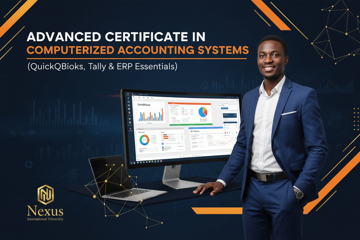 Advanced Certificate in Computerized Accounting Systems  (QuickBooks, Tally & ERP Essentials)