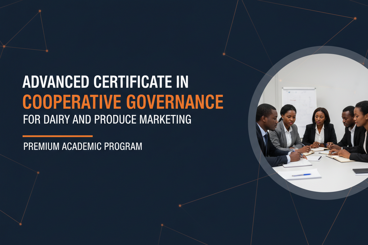 Advanced Certificate in Cooperative Governance for Dairy and Produce Marketing