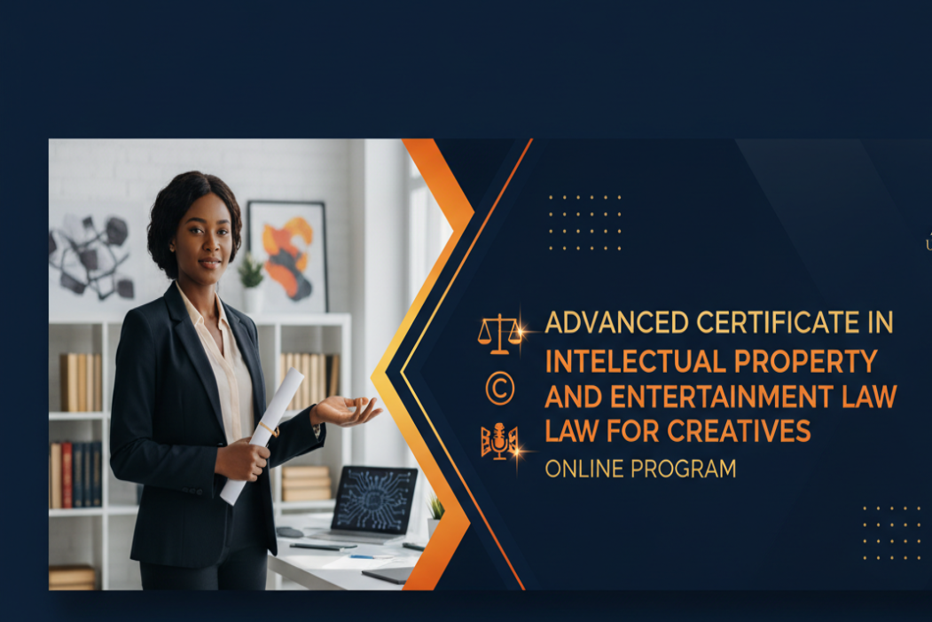 Advanced Certificate in Intellectual Property and Entertainment  Law for Creatives