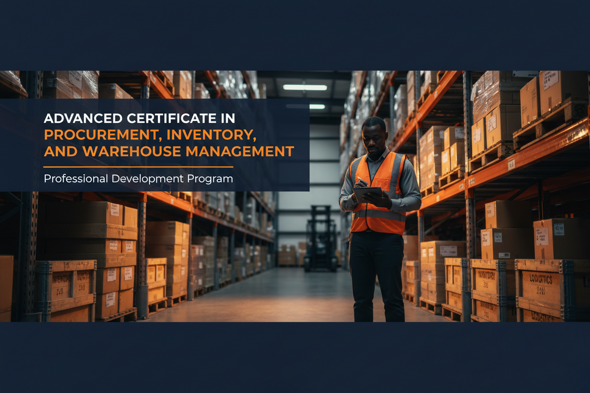 Advanced Certificate in Procurement, Inventory and Warehouse  Management